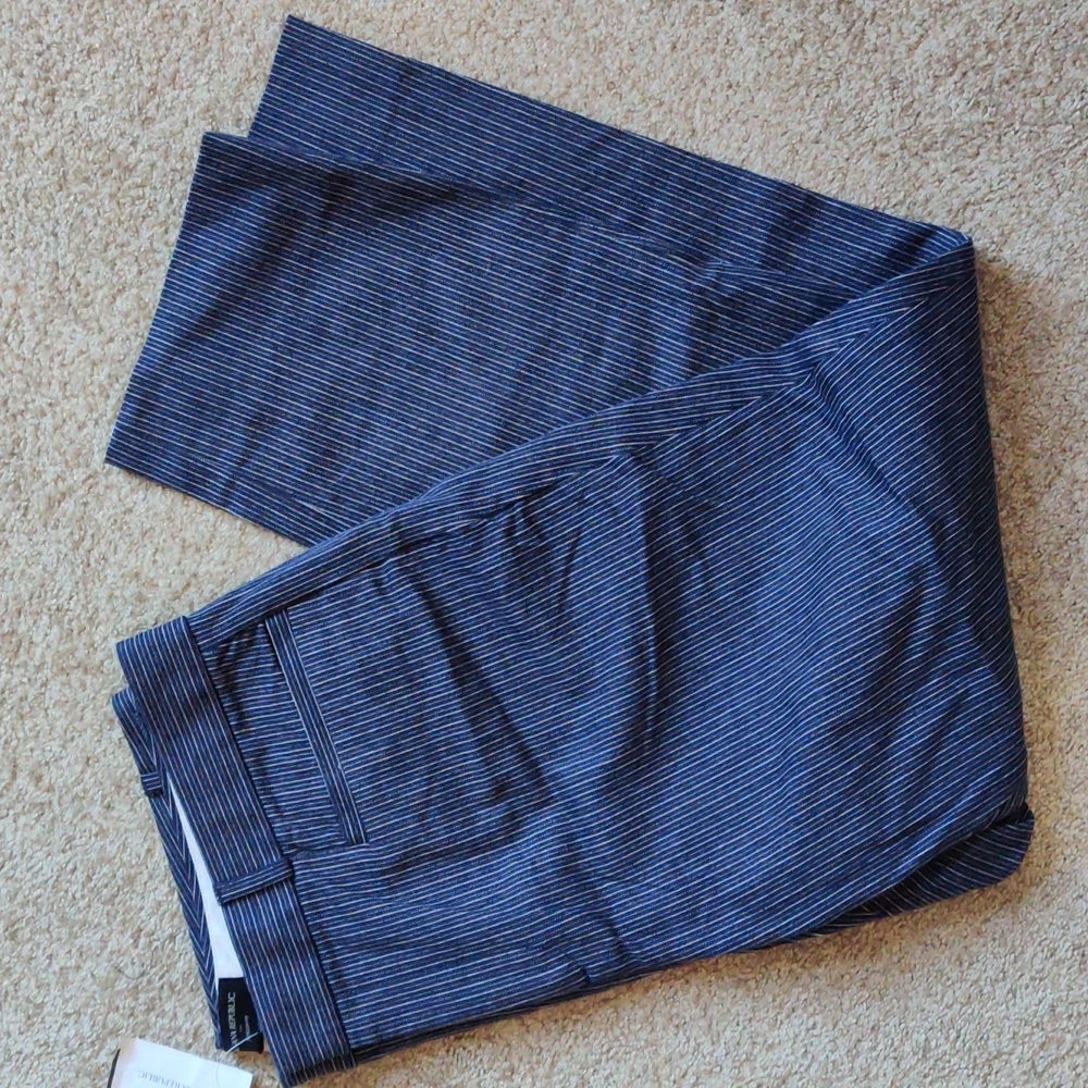 Banana Republic Factory Striped Cropped Pants